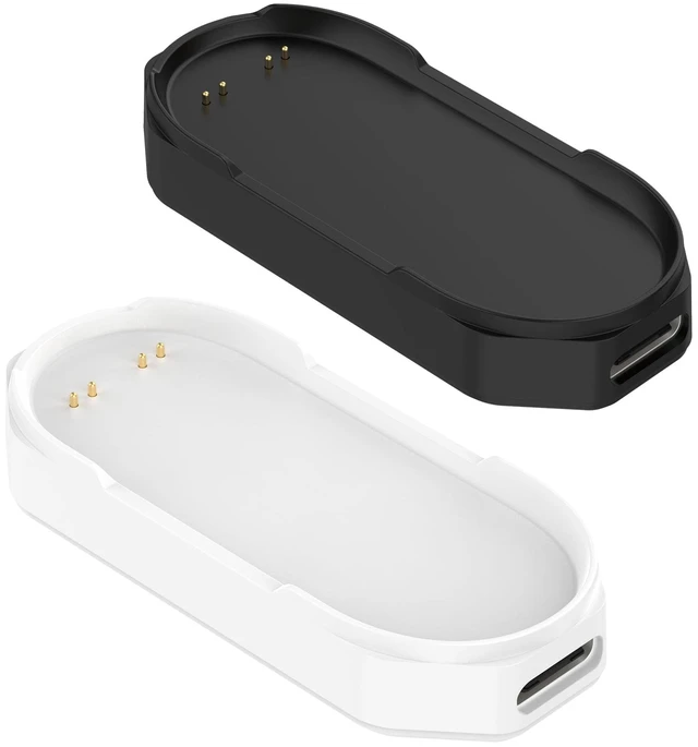 Main image of 2Pack Charging Base for PLAUD Note Pin Charger, Magnetic Charging Stand Charging Base for PLAUD NotePin Voice Recorder (Black&White)