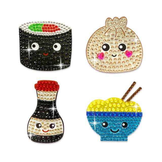 Alt view image 5 of 7 - ® Rhinestone Stickers - I'm Hungry! Bundle - Food Themed 2 x 2 Each Unique Sparkly Cut-to-Shape - Collecting, Trading, Decorating Laptops, Phone Cases, Scrapbooks - Tweens, Teens, Adults