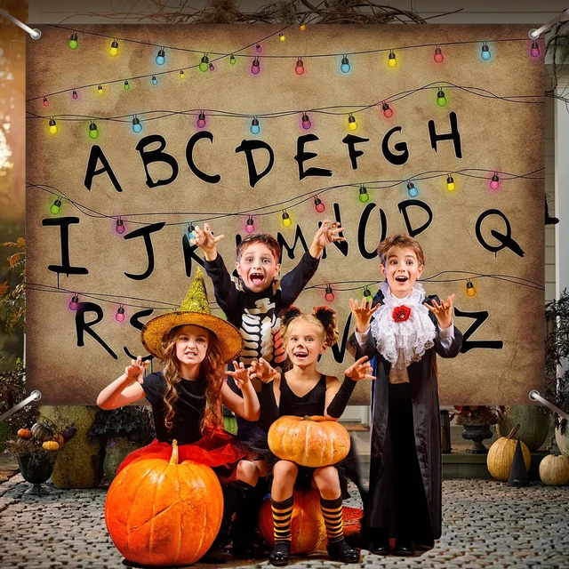 Alt view image 4 of 7 - Happy Birthday Backdrop, Birthday Party Decoration for Kids Party Supplies Backgrounds Birthday Decor Banner Sign Backdrop Background Photo Halloween-80x60inch/210x150cmbackdrop