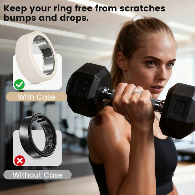 Alt view image 4 of 6 - 15 Pack Cover Compatible with RingConn Gen 3/2/2 Air, Oura Ring Gen 4/3 Charging Directly with Protector, Anti-Scratch Elastic Thin Silicone Case