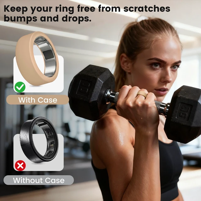 Alt view image 4 of 6 - 15 Pack Cover Compatible with RingConn Gen 3/2/2 Air, Oura Ring Gen 4/3 Charging Directly with Protector, Anti-Scratch Elastic Thin Silicone Case