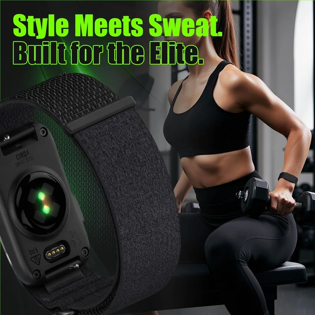 Alt view image 6 of 7 - Elastic Nylon Strap Compatible for Garmin Cirqa Smart Band Breathable Sport Replacement Bands with Quick Adjust System for Men Women,Adjustable Wristband Accessories for Gym Running