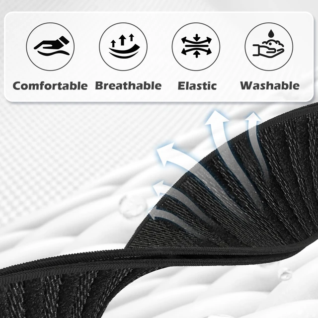 Alt view image 2 of 7 - 3 Packs Nylon Stretchy Bicep Straps Compatible with Whoop 5.0/4.0/3.0 Bands Breathable Sport Adjustable Replacement Arm/Ankle Bands for Whoop 5.0 MG/One/Peak/Life Health Fitness Activity Tracker