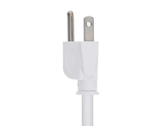 Alt view image 5 of 6 - Heavy Duty Power Cord - 6 Feet - White NEMA 5-15P to IEC 60320 C15, 14AWG, 15A, SJT, 125V, for PCs, Monitors, Scanners, and Printers