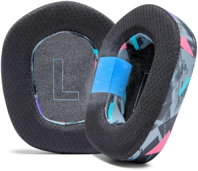 Main image of Freeze G733 - Cooling Gel Earpads for Logitech G733 Headphones Made by Wicked Cushions Enhanced Comfort & Thickness with Cooling Gel Technology 90's Black