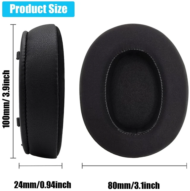 Alt view image 2 of 7 - Replacement Ear Pads for Sony WH-XB910 XB910N Extra Bass Noise Cancelling Headphones, Headphones Ear Cushions, Headset Earpads, Ear Cups Cover (CG Black)