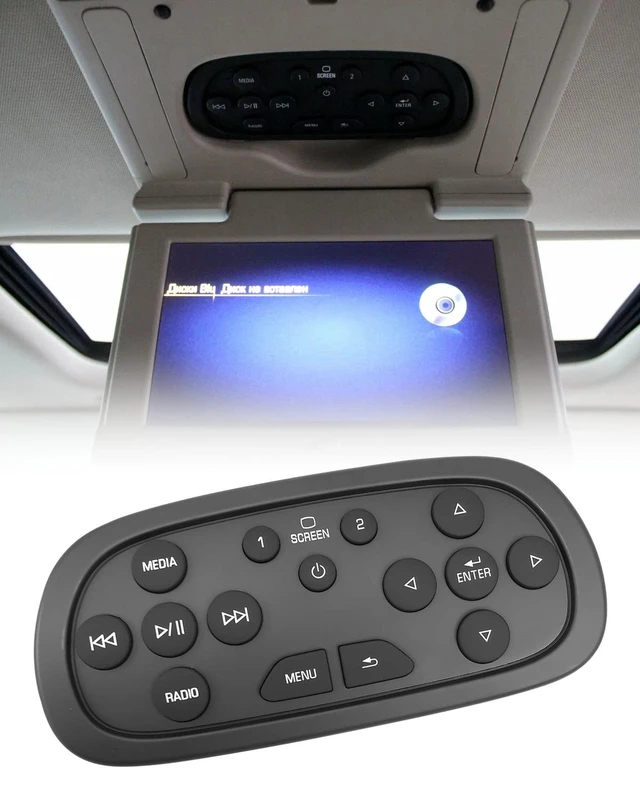 Alt view image 4 of 6 - DVD Remote Control 84012998 Fit for Chevy GMC Cadillac 2015-2020 Fit for Listed Chevrolet GMC Cadillac Vehicles 2015-2020 Replace 84012998 20984767