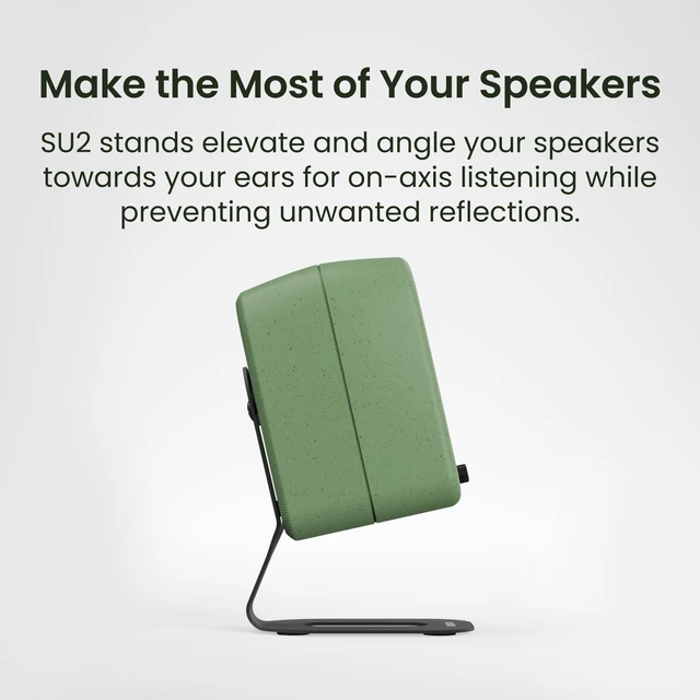 Alt view image 4 of 7 - SU2 Rear-Mounted Desktop Speaker Stands for Uki and Ora Elevated and Angled to Improve Sound ¼-20 Thread Holds 3.1 lbs Pair Black