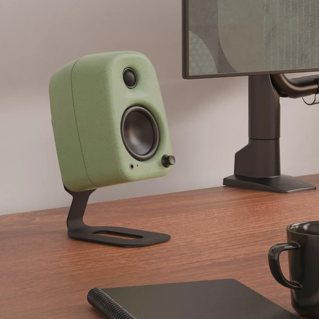 Alt view image 6 of 7 - SU2 Rear-Mounted Desktop Speaker Stands for Uki and Ora Elevated and Angled to Improve Sound ¼-20 Thread Holds 3.1 lbs Pair Black