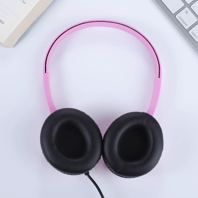 Alt view image 5 of 7 - Kids Headphones 2 Pack for School Classroom Durable On-Ear Wired Headsets with 3.5mm Jack for Chromebook, Tablet, Laptop - Vibrant Light Colors