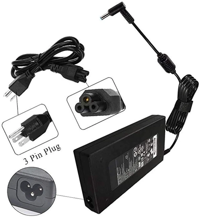 Alt view image 5 of 6 - 150W AC Adapter Fit for HP Laptop Charger Victus/ZBook 150W for HP ZBook Studio Victus 15 OMEN by 15 17 Pavilion Gaming 15 17 776620-001/917649-850/775626-003 ZBook Power Cord