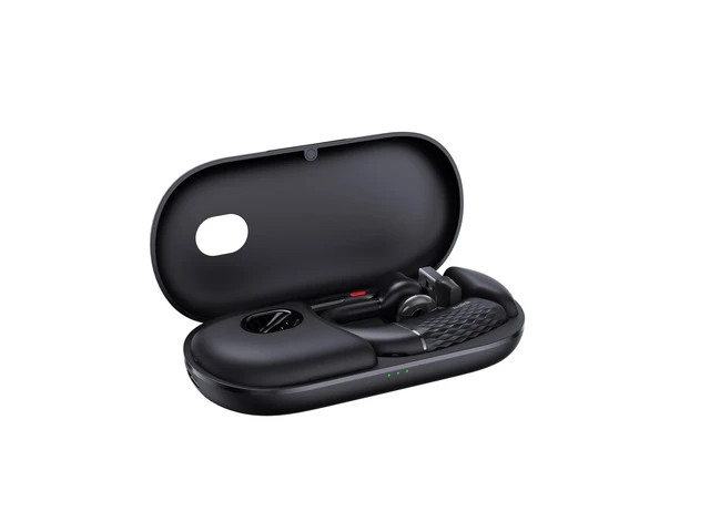 Alt view image 5 of 6 - Bluetooth Headset BH71 Pro USB-C/A, Teams&Zoom Certified, 4 Noise Cancelling Microphone, Fit for Computer Laptops Cellphone, Wireless Earpiece for Business Office Work