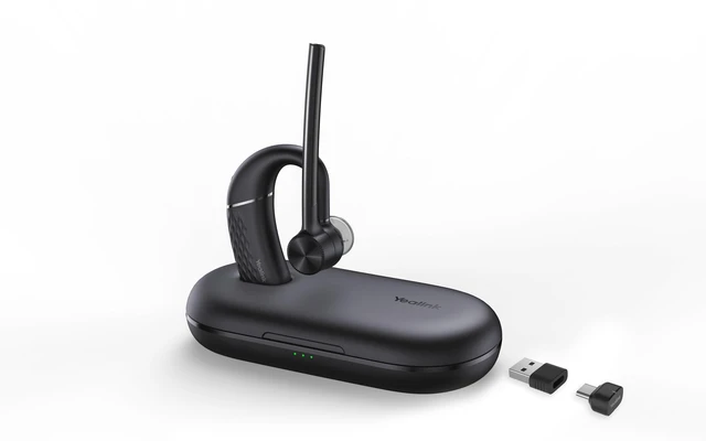Alt view image 6 of 6 - Bluetooth Headset BH71 Pro USB-C/A, Teams&Zoom Certified, 4 Noise Cancelling Microphone, Fit for Computer Laptops Cellphone, Wireless Earpiece for Business Office Work