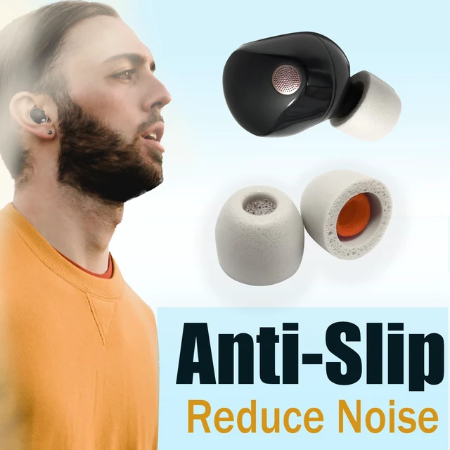 Alt view image 5 of 6 - Memory Foam Replacement Earbuds Tips for Sony WF-1000XM5 with Filter Screen 3 Pairs Small Sport Anti-slip Earbuds Accessories for Sony Earbuds, Noise Isolating & Comfort Fit, Gray