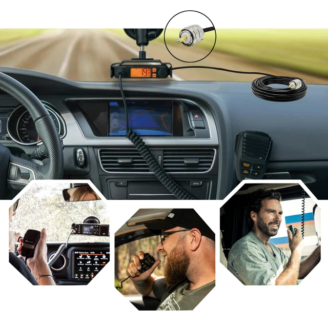Alt view image 6 of 7 - CB Coax Cable 25 Feet Solid Copper, UHF Male PL-259 to UHF Male PL-259 Low Loss, RG58 Coaxial Cable 50 Ohm Coax for CB Radio, Ham Radio, SWR Meter, Police Scanner, Antenna Tuner (25FT)
