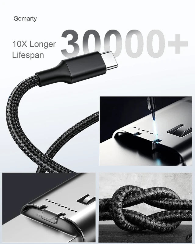 Alt view image 2 of 7 - 65W USB C Laptop Charger for HP OmniBook 3 5 7 X Flip 16" 14" 17.3" AI PC Compatible with HP Elitebook x360, Zbook, ProBook, Dragonfly, Spectre X360, Omnibook, Chromebook Fast Type C AC Power Adapter