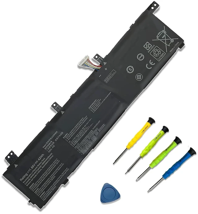 Main image of 42Wh C31N1843 Battery for ASUS VivoBook S14 S432FA S432FL S15 S532FA 11.55V Battery Replacement for ASUS VivoBook S15 S532FA S532FL X432FA X432FL X432FLC X532FL X532FLC X532FA S432FA-EB008T