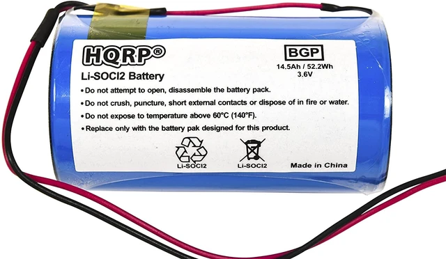 Alt view image 2 of 7 - 3.6V Lithium Thionyl Chloride D-Size Battery Compatible with DSC ER34615M-T1 WT4911 WT4911B WT8911 ALEXOR Wireless Outdoor Siren WT4911BATT ADT