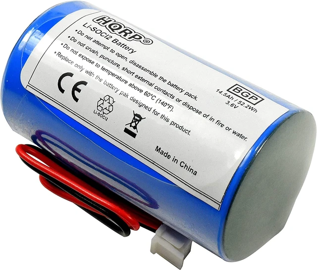 Alt view image 5 of 7 - 3.6V Lithium Thionyl Chloride D-Size Battery Compatible with DSC ER34615M-T1 WT4911 WT4911B WT8911 ALEXOR Wireless Outdoor Siren WT4911BATT ADT
