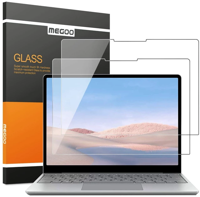 Main image of AmorShield Surface Laptop Go 3 (2023) 12.4" Glass Screen Protector 9H Hardness/Easy Installation/Ultra Clear/Tempered Glass, Also Compatible for Microsoft Surface Laptop Go 2/1(2020), 2 Pack