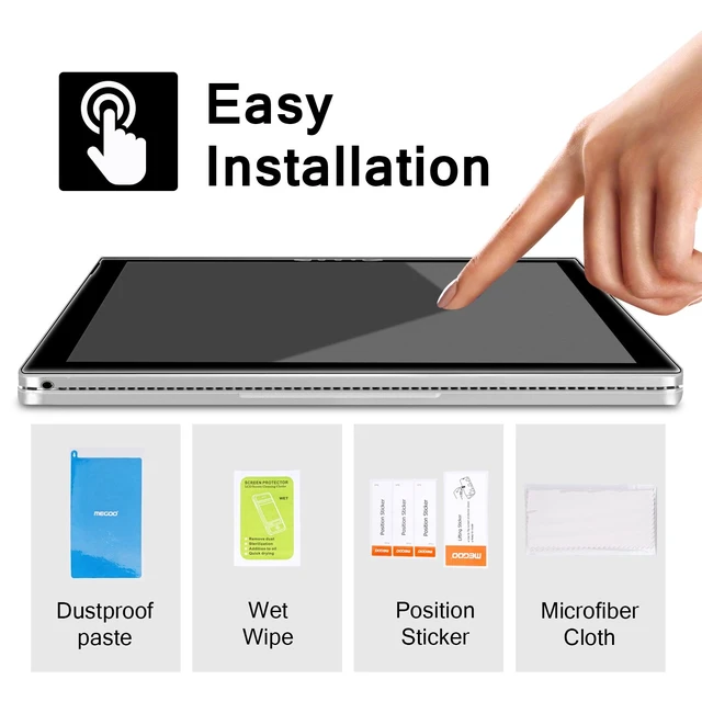 Alt view image 7 of 7 - AmorShield Surface Laptop Go 3 (2023) 12.4" Glass Screen Protector 9H Hardness/Easy Installation/Ultra Clear/Tempered Glass, Also Compatible for Microsoft Surface Laptop Go 2/1(2020), 2 Pack