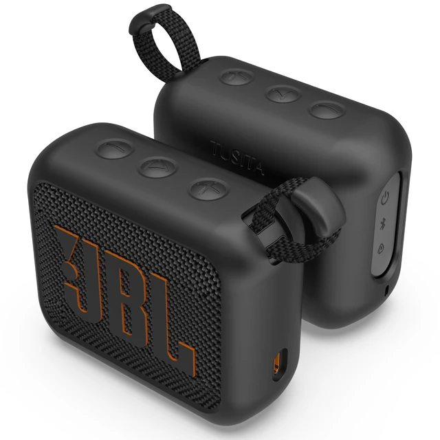 Alt view image 2 of 7 - Magnetic Shockproof Case Compatible with JBL GO 4 Speaker, Golf Cart Accessories