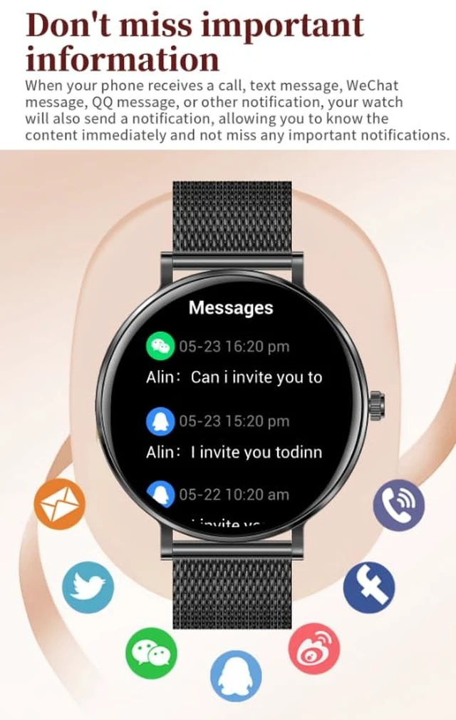 Alt view image 3 of 7 - Women Diamond Smart Watch with Bluetooth Calling, 1.32'' AMOLED Round Screen Fitness Tracker, Sleep Monitor, Waterproof Sport Smartwatch for Android iOS (Black)