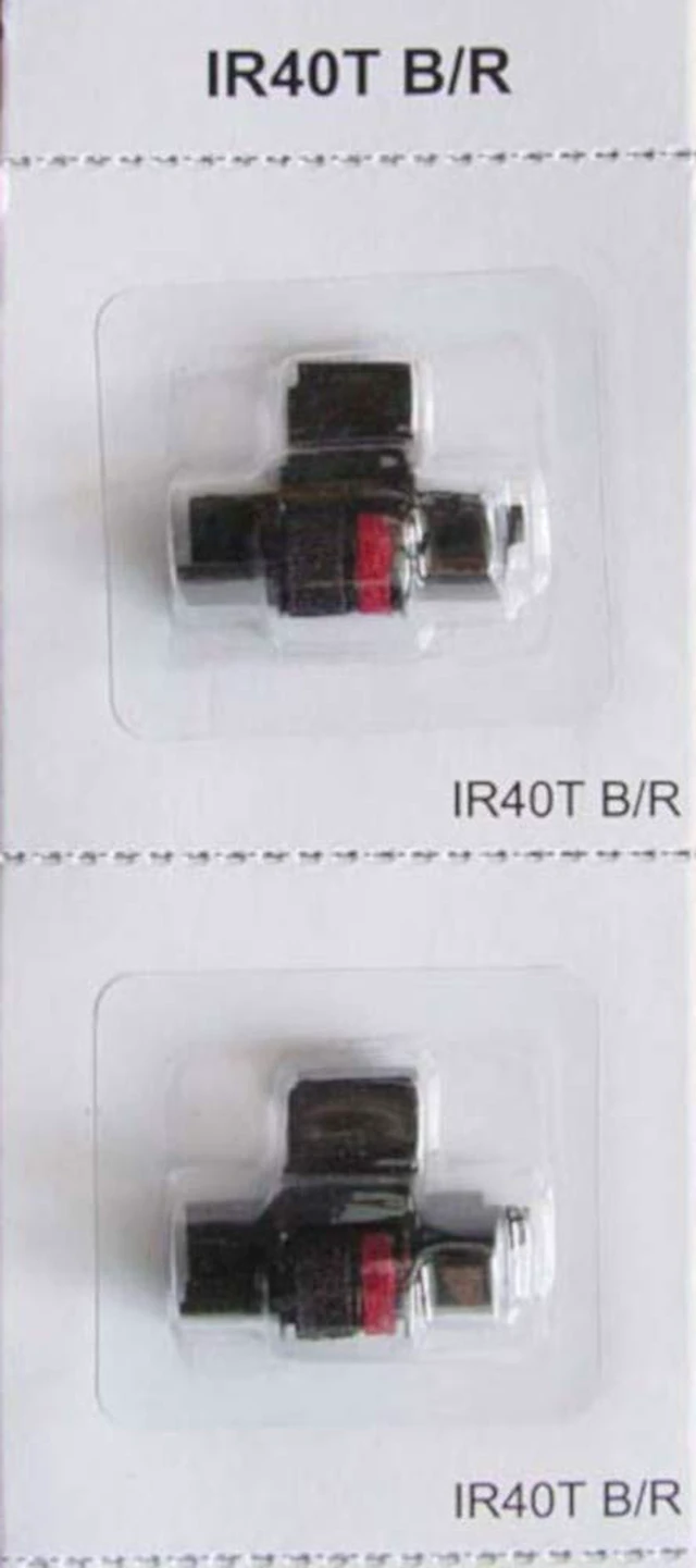 Alt view image 2 of 3 - Calculator Ink Roller Replaces IR40T CP13 EA772R Black/Red 12-pk Fits Casio HR-170RC/HR-200RC/HR-300RC, Sharp EL-1750V/EL-1801V, Canon P23-DH-V/P23-DHV-3/P27-DH, Catiga CP30A/CP90A, & more