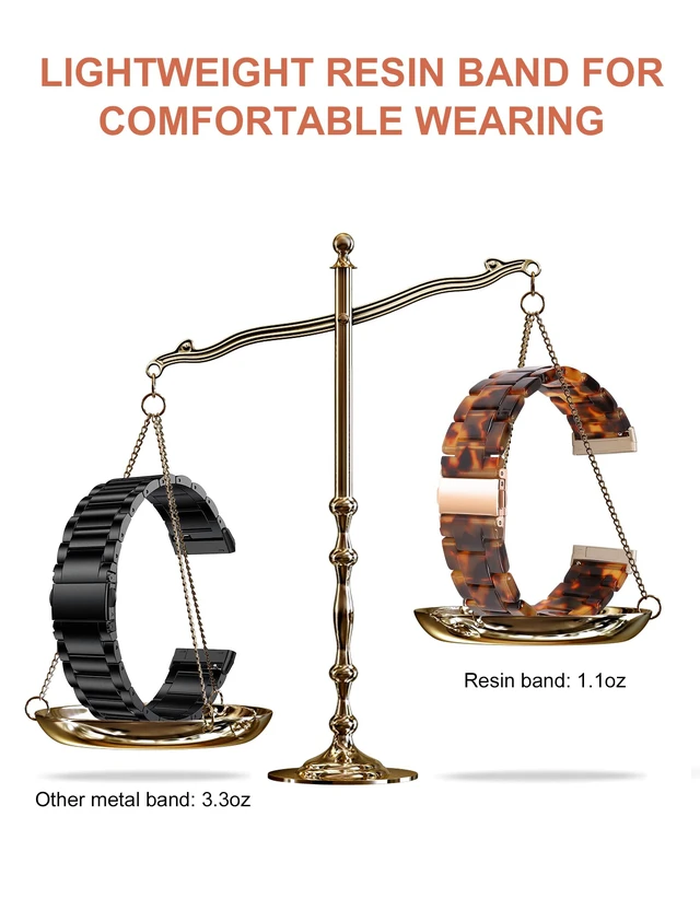 Alt view image 4 of 6 - Resin Band Compatible with Fitbit Versa 4 3/Sense 2/Sense Bands Cute Fashion Lightweight Wristband Strap Accessories for Versa 3/Versa 4/Sense/Sense 2 Bands for Women Men