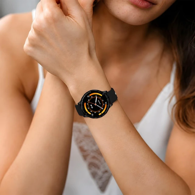 Alt view image 6 of 7 - 22mm Silicone Band Compatible with Venu 4 45mm/Venu 3/Venu 2, Soft Waterproof Sports Replacement Strap for Vivoactive 4/Forerunner 265/255/745 for Men Women