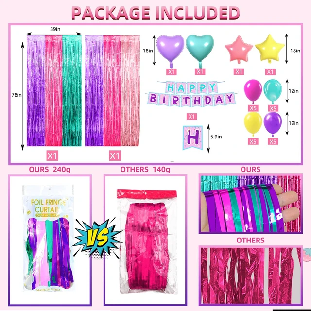Alt view image 4 of 7 - Cute Dollhouse Birthday Decorations, Including 2 Pack Dollhouse Party Streamers, 24pcs Doll House Balloons & 1pcs Doll House Birthday Banner for Doll-House Party Photo Backdrop Supplies