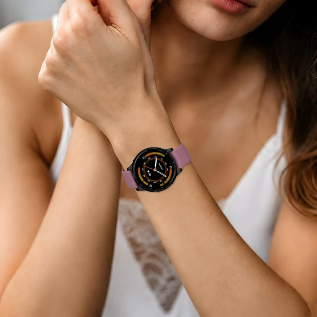 Alt view image 6 of 7 - 22mm Silicone Band Compatible with Venu 4 45mm/Venu 3/Venu 2, Soft Waterproof Sports Replacement Strap for Vivoactive 4/Forerunner 265/255/745 for Men Women