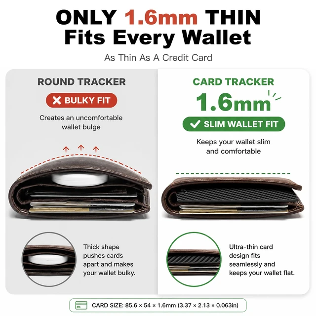 Alt view image 6 of 7 - Wallet Tracker Card, Rechargeable, Works with Apple Find My 1.6mm thin, Qi rechargeable, 5-month battery, IP68 waterproof, Left-Behind Alerts, iPhone & iPad compatible
