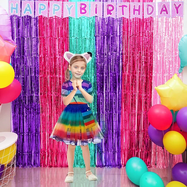 Alt view image 6 of 7 - Cute Dollhouse Birthday Decorations, Including 2 Pack Dollhouse Party Streamers, 24pcs Doll House Balloons & 1pcs Doll House Birthday Banner for Doll-House Party Photo Backdrop Supplies