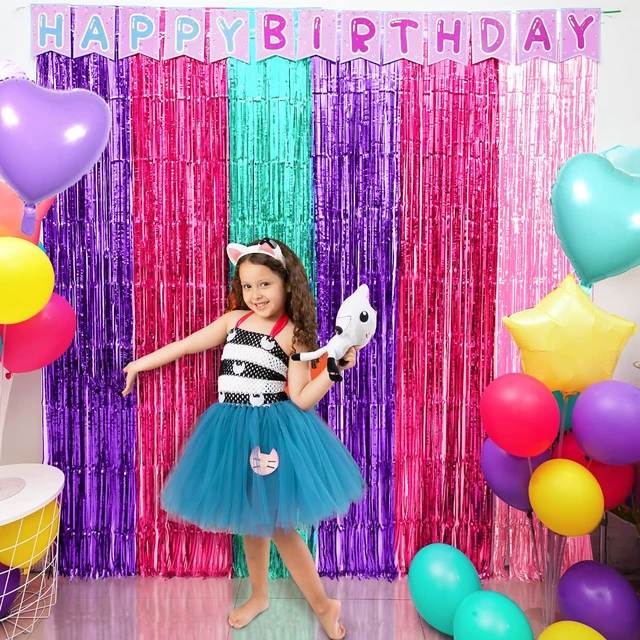 Alt view image 3 of 7 - Cute Dollhouse Birthday Decorations, Including 2 Pack Dollhouse Party Streamers, 24pcs Doll House Balloons & 1pcs Doll House Birthday Banner for Doll-House Party Photo Backdrop Supplies