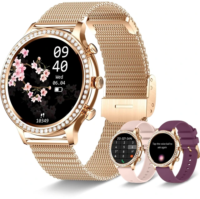 Main image of Smart Watches for Women (Answer/Make Call), Smart Watch for Android & iPhone, 1.32" HD Fitness Tracker Watch Sleep/Heart Rate/SpO2 Monitor Pedometer Waterproof Smartwatch,Multiple Sports Modes