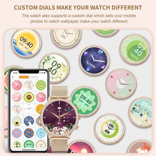 Alt view image 6 of 7 - Smart Watches for Women (Answer/Make Call), Smart Watch for Android & iPhone, 1.32" HD Fitness Tracker Watch Sleep/Heart Rate/SpO2 Monitor Pedometer Waterproof Smartwatch,Multiple Sports Modes