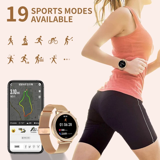 Alt view image 5 of 7 - Smart Watches for Women (Answer/Make Call), Smart Watch for Android & iPhone, 1.32" HD Fitness Tracker Watch Sleep/Heart Rate/SpO2 Monitor Pedometer Waterproof Smartwatch,Multiple Sports Modes