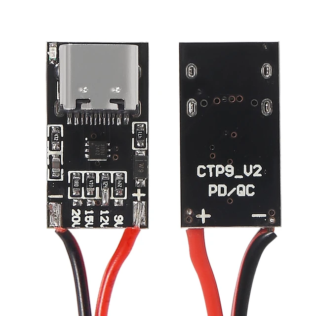 Alt view image 5 of 6 - 10PCS Type-C PD3.0 QC Trigger Board USB-C PD QC 5V 9V 12V 15V 20V DC Fixed Voltage Power Trigger Module 5A with QC Trigger Housing for Household Electronics