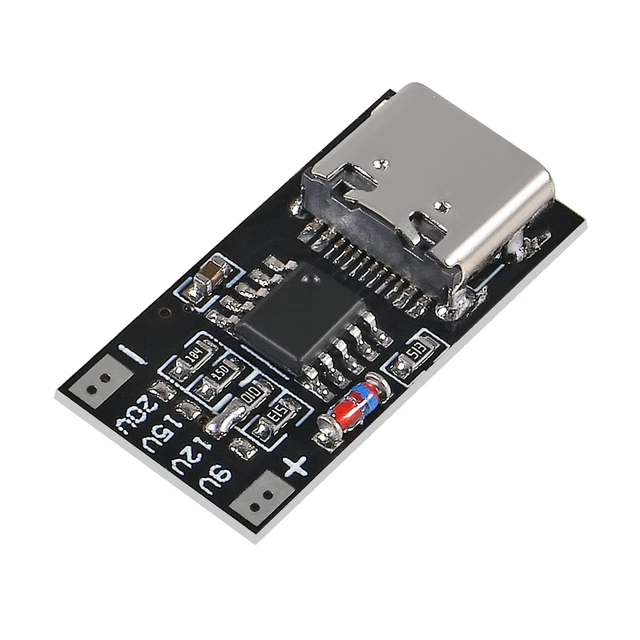 Alt view image 5 of 6 - 10PCS USB-C PD Trigger Board Module PD/QC Decoy Board Fast Charge USB Type-c to 12v High Speed Charger Power Delivery Boost Module