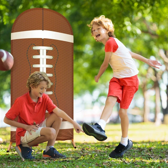Alt view image 5 of 7 - 7.2 ft Football Arch Cover Backdrop Football Party Decorations Football Field Stretchy Spandex Fitted, Balloon Stands Backdrop for Sports Theme Birthday Party Photography Decoration