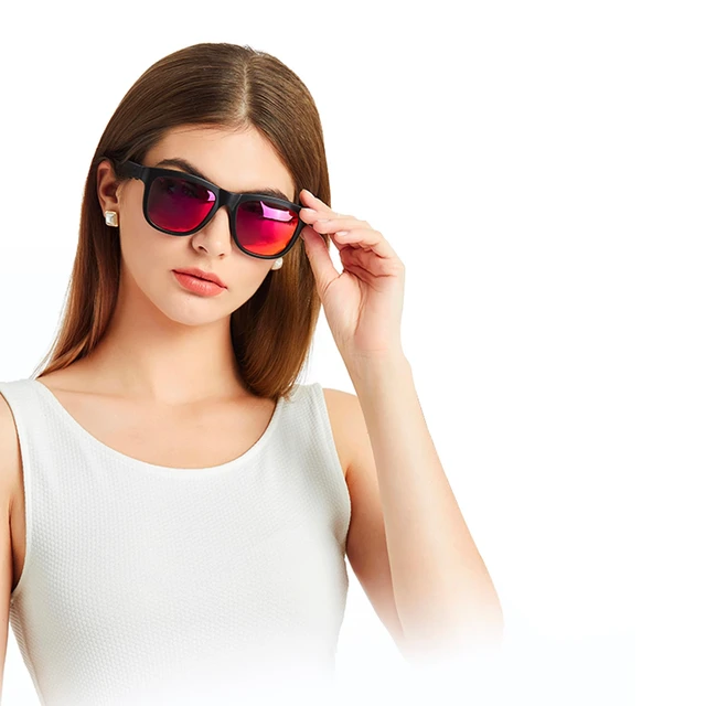 Alt view image 2 of 7 - GS01 Smart Bluetooth Sunglasses, Audio Sunglasses With Speaker, UV400 Polarized lens, Open Ear Music, Touch Control