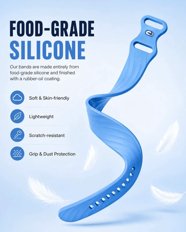 Alt view image 4 of 7 - Silicone Band for Google Fitbit Air,Adjustable Replacement Strap, Cerulean 130-210mm, Tidal Wave/ Cutout/ Python Pattern, Ultra-Soft, Sweat Resistant, Waterproof, Anti-Scratch, Skin-Friendly Silicone