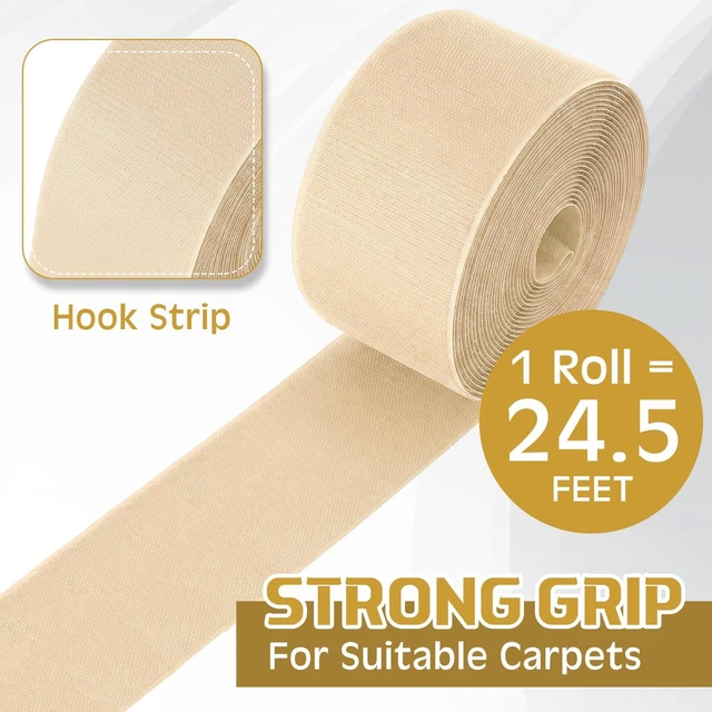 Alt view image 3 of 7 - Cord Cover for Carpet, 24.6 ft x 3 in Floor Cable Management Strip, Reusable Hook and Loop Cord Protector for Wires on Carpet, Cuttable Wire Hider for Office Desk Home, Khaki