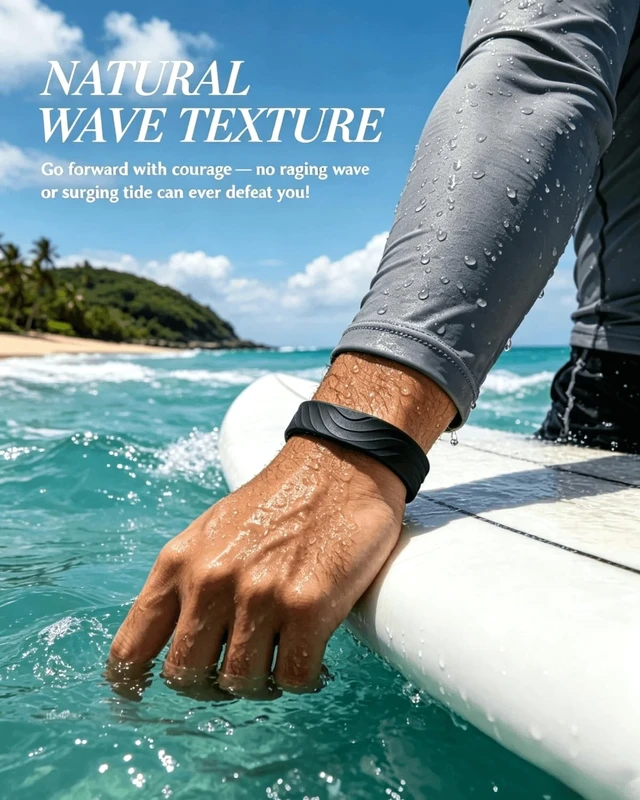 Alt view image 3 of 7 - Silicone Band for Google Fitbit Air,Adjustable Replacement Strap, Obsidian 130-210mm, Tidal Wave/ Cutout/ Python Pattern, Ultra-Soft, Sweat Resistant, Waterproof, Anti-Scratch, Skin-Friendly Silicone