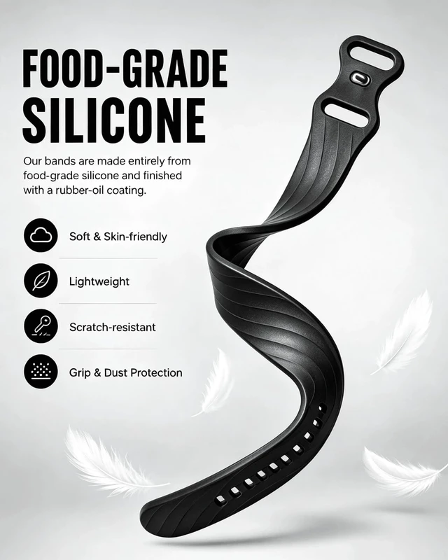 Alt view image 4 of 7 - Silicone Band for Google Fitbit Air,Adjustable Replacement Strap, Obsidian 130-210mm, Tidal Wave/ Cutout/ Python Pattern, Ultra-Soft, Sweat Resistant, Waterproof, Anti-Scratch, Skin-Friendly Silicone