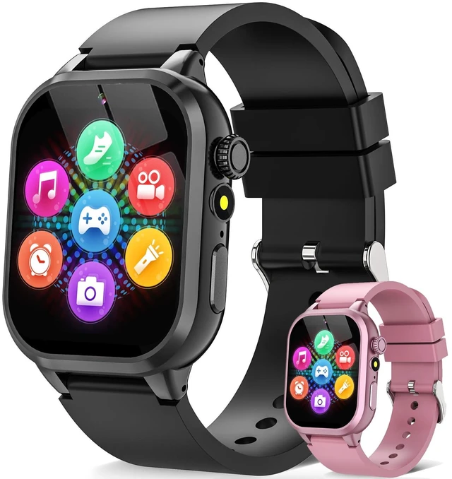 Main image of Kids Smart Watches for Girls Boys Toys Ages 4-12 with 30+ Games Video Recorder Music Alarm Clock Learning Card HD Touchscreen 4 5 6 7 8 Year Olds Birthday Gift