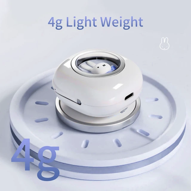 Alt view image 5 of 7 - Next-Gen x Miffy 2026 Wireless Earbuds, BT5.3 36H Playtime AI ENC Noise Cancelling IPX7, Bluetooth Sport Earphones with Charging Case, Bunny Design Pastel Sky Blue - Gift for Father's Day