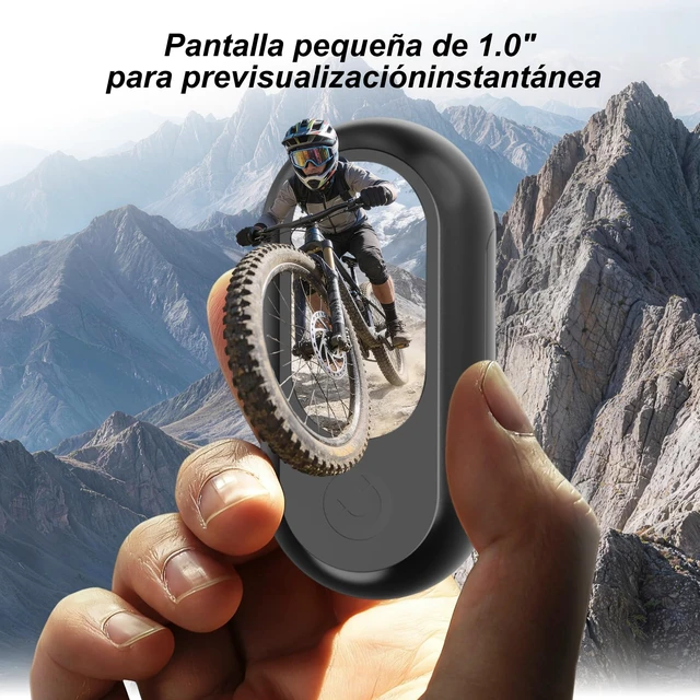 Alt view image 6 of 7 - Mini Body Cam with 16GB Memory Card, 26g Light Thumb Action Camera,Black 1.0" Screen, Hands-Free Wearable Hiking Camera, Helmet Camera for Motorcycle, Fishing, Pet POV Shooting, Ideal Gifts for Men