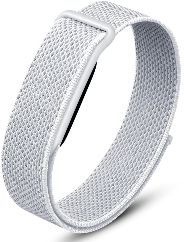 Main image of Stretch Nylon Loop Band Compatible with Google Fitbit Air, Soft Breathable Woven Sport Strap, Adjustable Elastic Replacement Wristband for Men & Women